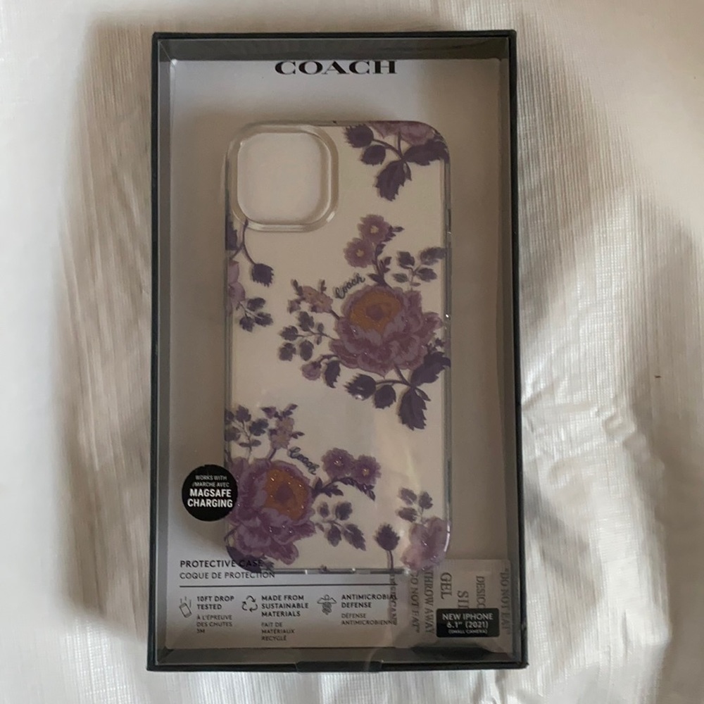 Coach Phone Case For Apple iPhone 13, Moody Floral NOB